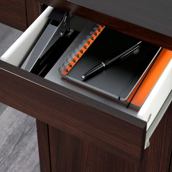 Офисный стол Ikea Micke ДСП/ Черный photo 6