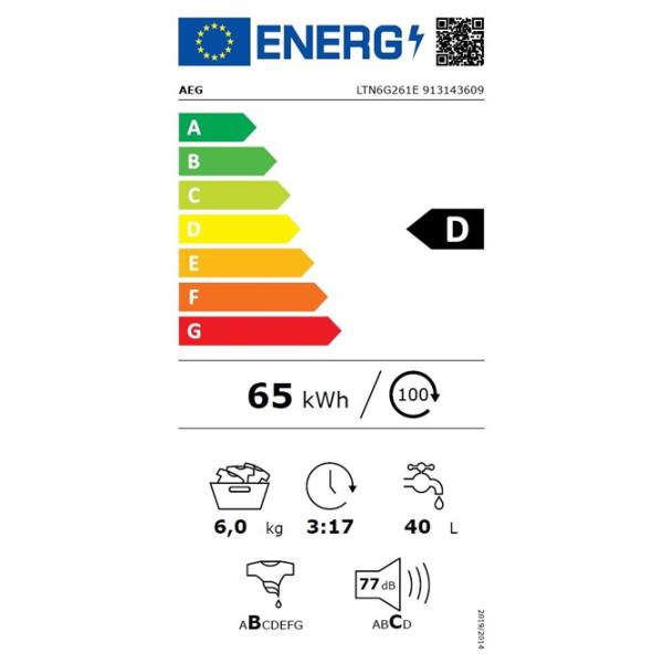 Mașină de spălat AEG LTN6G261E 6 kg / 1200 rpm / White photo 5