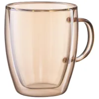 Set de căni Ardesto AR2627GG 270 ml/ Sticlă/ Golden Moon photo 2