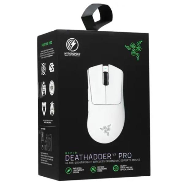 Mouse Razer DeathAdder V3 Pro USB / White photo 8