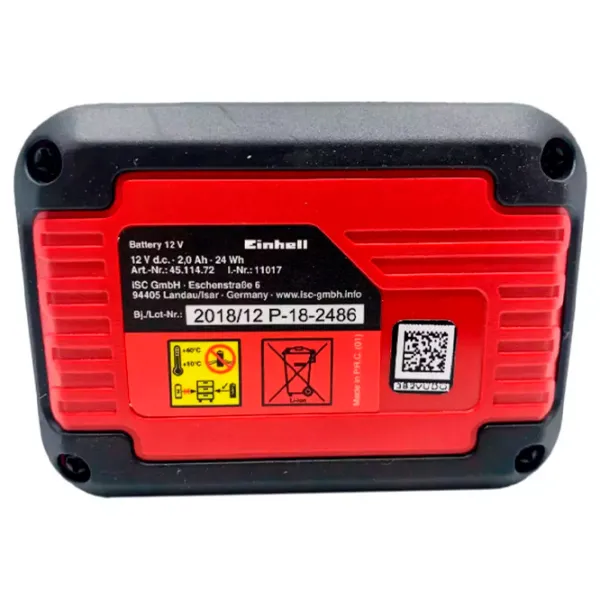 Acumulator pentru instrumente Einhell 4511472 Li-Ion/ 2 Ah/ 12 V photo 3