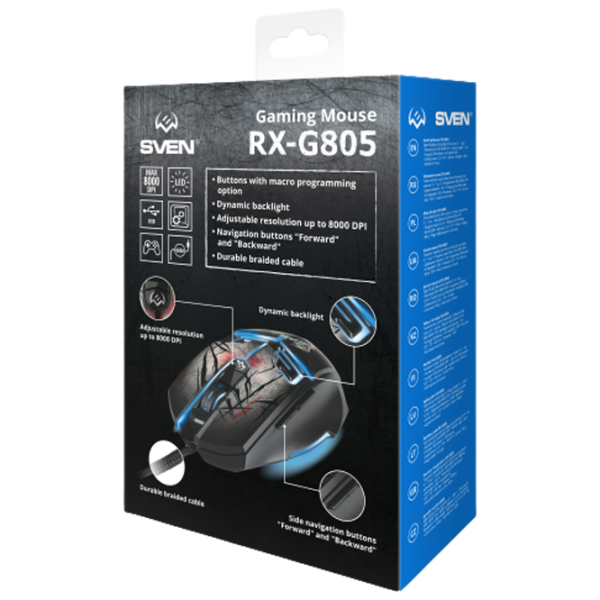 Мышь Sven RX-G805 USB/ Черный photo 16