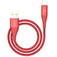 Кабель для телефона GC-67t Golf USB Type-A + USB Type-C 1 м/ Красный photo 2
