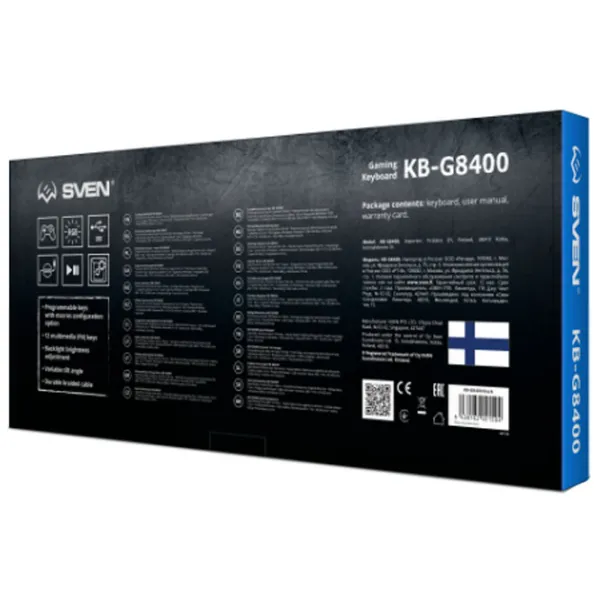 Клавиатура Sven KB-G8400 Проводная/ Черный photo 6