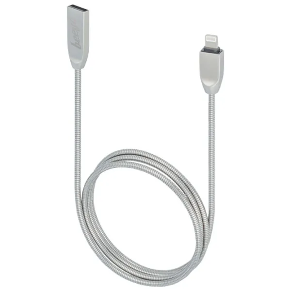 Кабель для телефона 020484 Beeyo USB Type-A + Lightning 1 м/ Серый photo 2