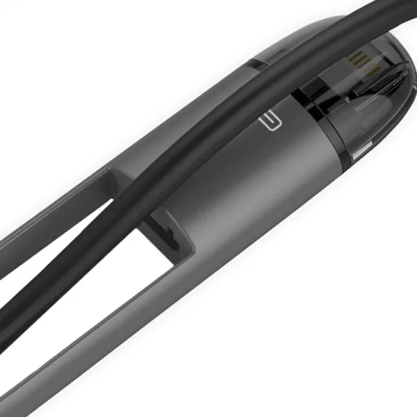Cablu pentru telefon UPL01 Hoco USB Type-A + Lightning, microUSB 1 m/ Black photo 2