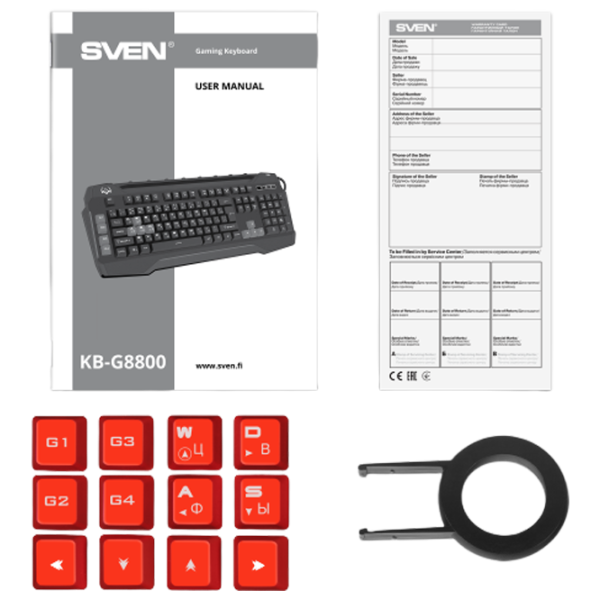 Клавиатура Sven KB-G8800 Проводная/ Черный photo 6