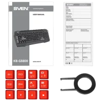 Клавиатура Sven KB-G8800 Проводная / Черный photo 6