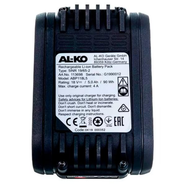 Acumulator pentru instrumente AL-KO Easy Flex Li-Ion/ 5 Ah/ 20 V photo 4
