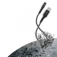 Cablu pentru telefon Extreme Cellularline USB Type-A + Lightning 2 m/ Black photo 4