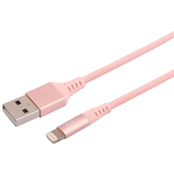 Кабель для телефона Kevlar Tellur USB Type-A + Lightning 1 м/ Золото photo 2