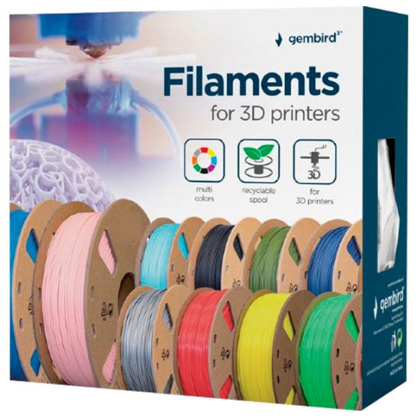 Филамент Gembird 3DP-ABS1.75-01-R Красный photo 3