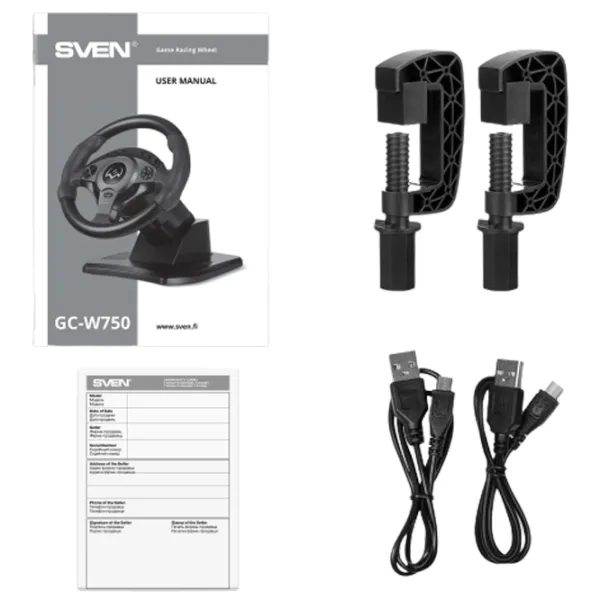 Volan Sven GC-W750 Cu fir / 16 buttons / Black photo 6 Volan Sven GC-W750 Cu fir / 16 buttons / Black photo 6