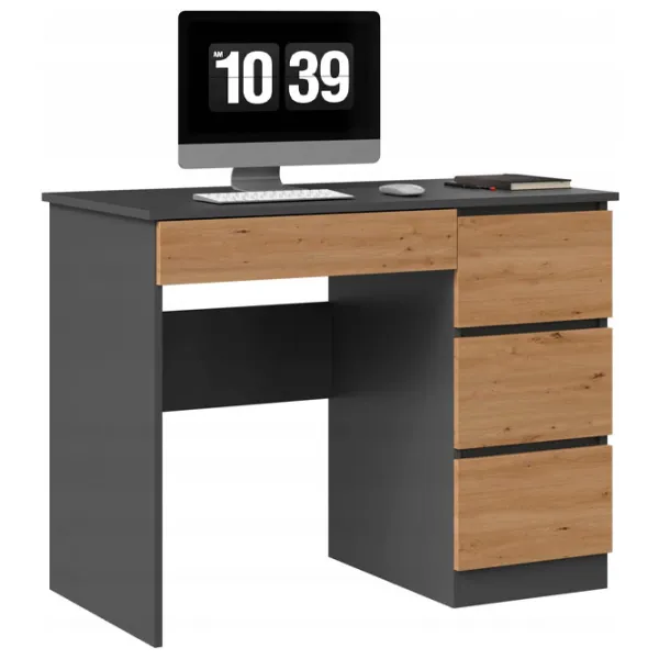 Офисный стол TopEshop Mijas Right ДСП/ Антрацит photo 4 Офисный стол TopEshop Mijas Right ДСП/ Антрацит photo 4