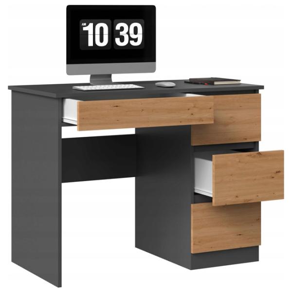Офисный стол TopEshop Mijas Right ДСП/ Антрацит photo 5 Офисный стол TopEshop Mijas Right ДСП/ Антрацит photo 5