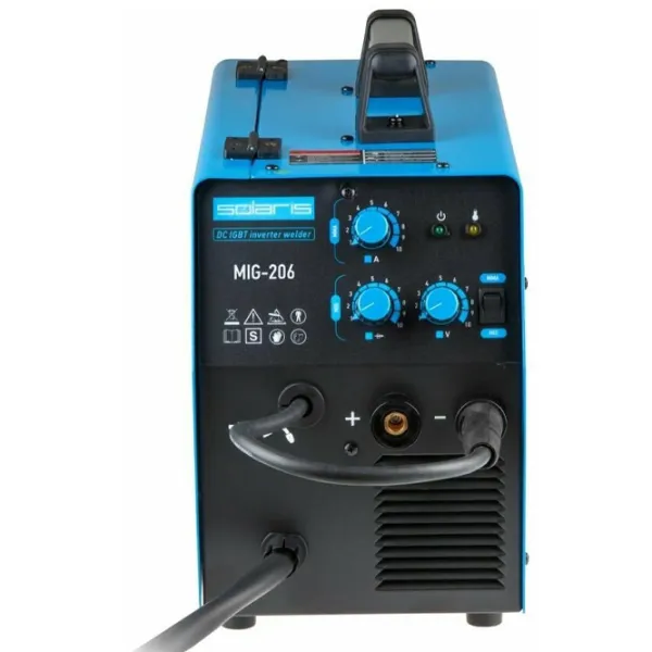 Aparat de sudat Solaris MIG-206 220 V MMA+MIG+MAG/ Blue photo 3