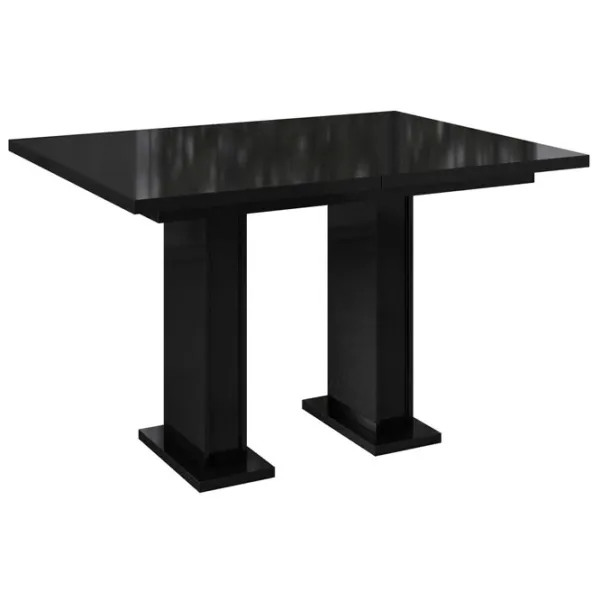 Masă de bucătărie extensibilă Prospero Gloss PAL/ Black photo 2