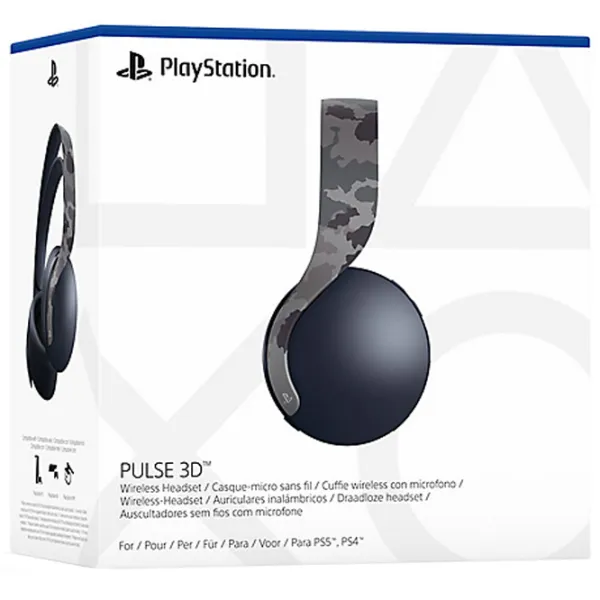 Наушники Sony Pulse 3D Camouflage Серый Беспроводные/ Игровой photo 6 Наушники Sony Pulse 3D Camouflage Серый Беспроводные/ Игровой photo 6