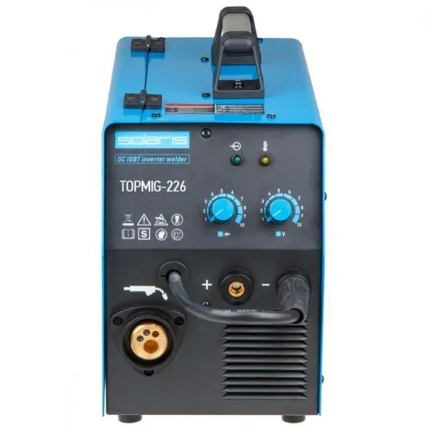 Aparat de sudat Solaris TOPMIG-226WG5 220 V semiautomat (MIG/ MAG)/ Blue photo 2