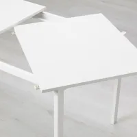 Кухонный стол раскладной Ikea Vangsta ДСП/ Белый photo 2