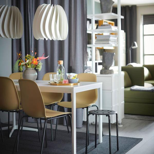 Кухонный стол раскладной Ikea Vangsta ДСП/ Белый photo 4