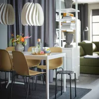 Кухонный стол раскладной Ikea Vangsta ДСП/ Белый photo 4