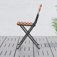 Садовый стул Ikea Tarno Металл/ Дерево/ Коричневый Коричневый photo 5
