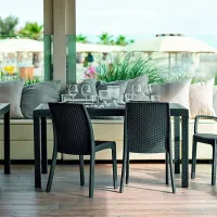 Садовый стул Bica Verona Armchair Полипропилен/ Искусственный ротанг/ Графитовый photo 3