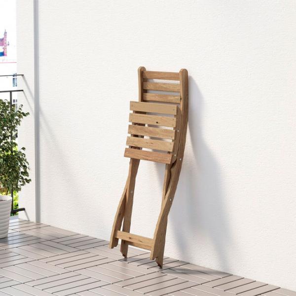 Садовый стул Ikea Askholmen Дерево/ Дерево/ Светло-коричневый photo 3 Садовый стул Ikea Askholmen Дерево/ Дерево/ Светло-коричневый photo 3