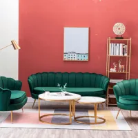 Fotoliu living Tempo Kondela Noblin New Gold Green photo 5