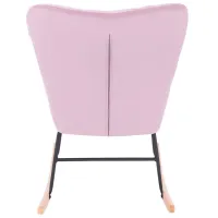 Fotoliu balansoar living Tempo Kondela Kemaro Pink photo 3