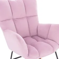Fotoliu balansoar living Tempo Kondela Kemaro Pink photo 4
