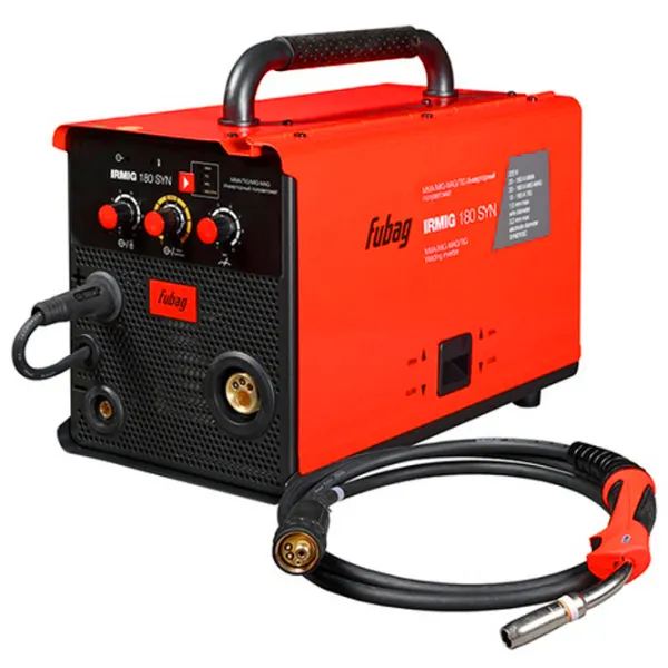 Aparat de sudat Fubag IRMIG 180 SYN 220 V semiautomat (MIG/ MAG)/ Red photo 2