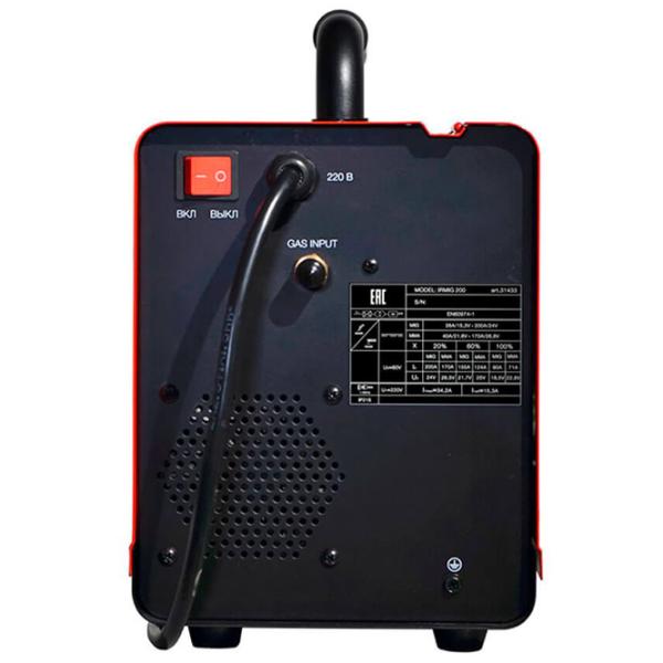 Aparat de sudat Fubag IRMIG 200 220 V semiautomat (MIG/ MAG)/ Red photo 4