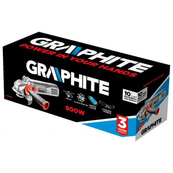Polizor Graphite 59G187 Unghiular / 900 W / Gray photo 4