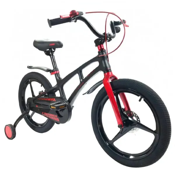 Bicicletă Crosser Magnesium New 16" Aliaj de magneziu/ Black Red photo 2