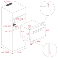 Cuptor încorporabil Teka HLC 844 C 3400 W/ Black photo 2