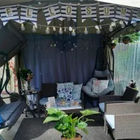 Садовые качели Mobhaus Kalea 2 (5413580) Серый/ 130 кг photo 2