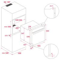 Cuptor încorporabil Teka HCB 6535 WH 2615 W/ White photo 4