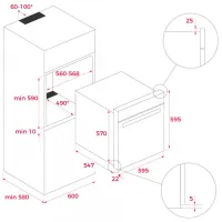 Cuptor încorporabil Teka HLB 8550 SG BK 3215 W/ Black photo 5