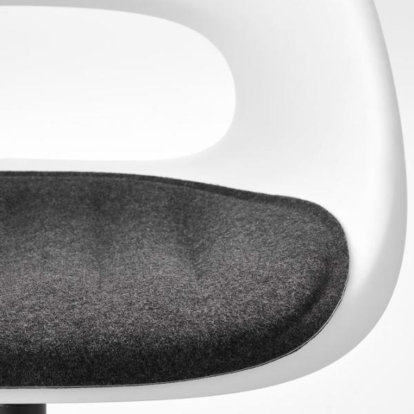 Офисное кресло Ikea Loberget/ Malskar Полиэстер/ Белый Черный photo 5