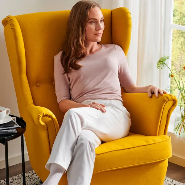 Кресло для гостиной Ikea Strandmon Желтый photo 3