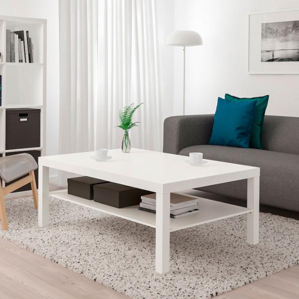 Măsuță de cafea Ikea Lack 118 - 78 White photo 2