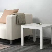 Журнальный столик Ikea Lack 55 - 55 Белый photo 2