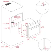 Cuptor încorporabil Teka HLC 847 SC BK-SS 3000 W/ Black photo 3