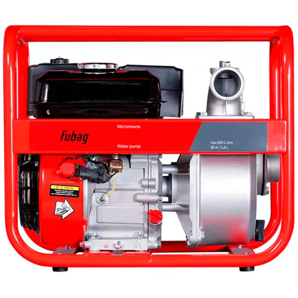 Motopompă Fubag PG 600T 36000 l/ h 3800 W/ Benzină photo 3 Motopompă Fubag PG 600T 36000 l/ h 3800 W/ Benzină photo 3