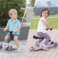 Детский трёхколёсный самокат Globber Go Up Foldable Plus (7235-003) 50 кг/ Розовый photo 6