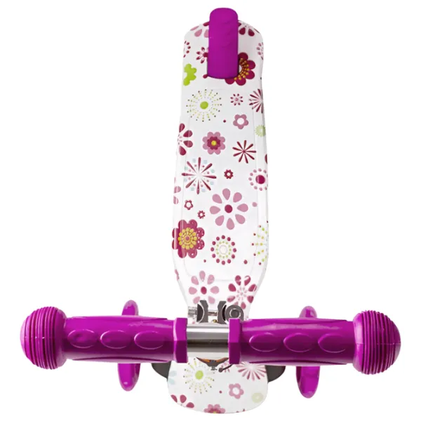 Trotinetă pentru copii cu trei roți Lorelli Yuppee (10390100016) 50 kg/ Pink photo 3