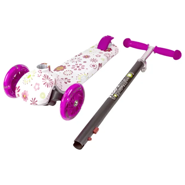 Trotinetă pentru copii cu trei roți Lorelli Yuppee (10390100016) 50 kg/ Pink photo 4