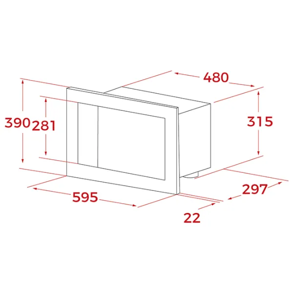 Cuptor cu microunde Teka ML 8200 BIS WH Încorporabil/ 700 W/ White photo 3